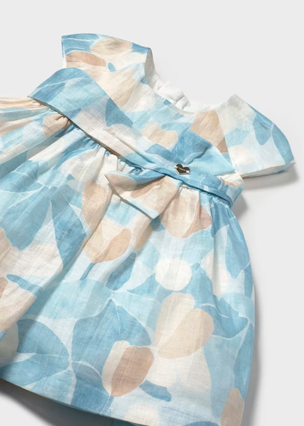 Vestido estampado flores, cielo. bebé