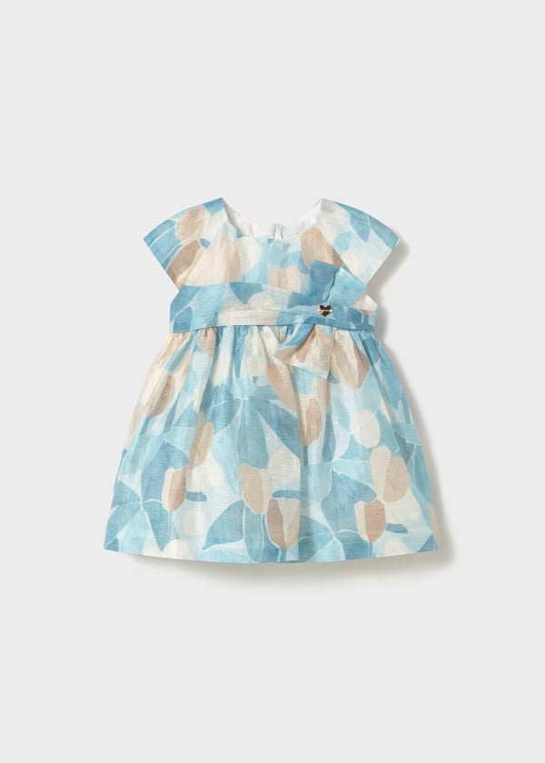 Vestido estampado flores, cielo. bebé