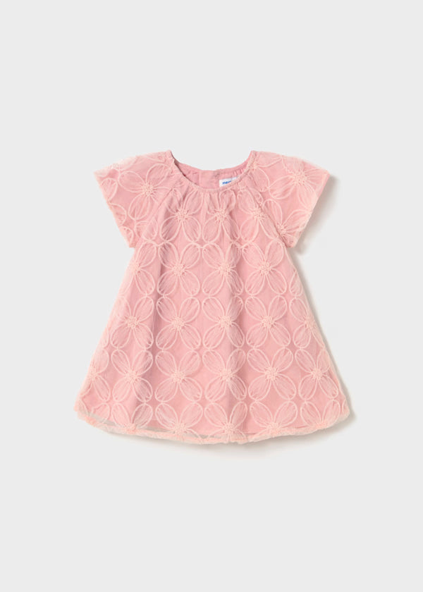 Vestido print 3d rosa