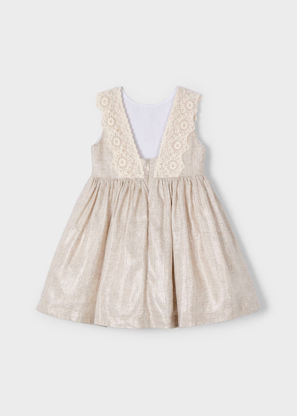 Vestido lino arena