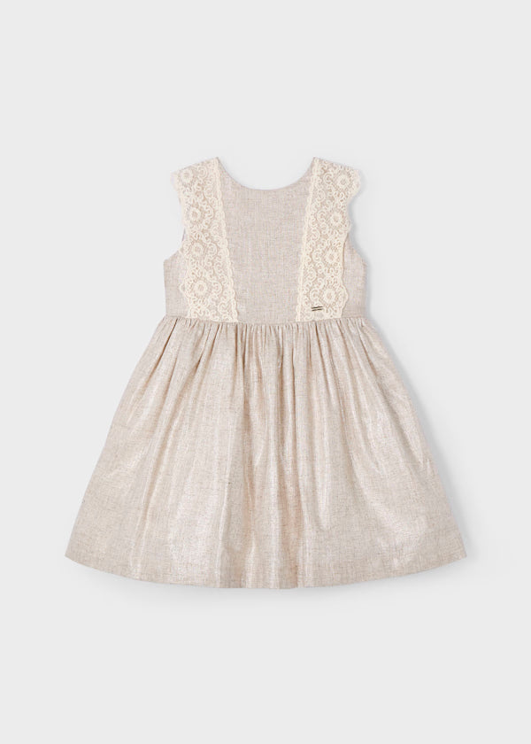 Vestido lino arena
