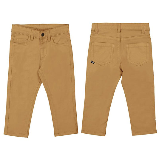 pantalón slim fit, color toffe, mayoral para bebé