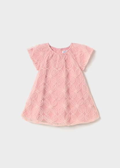 Vestido print 3d rosa