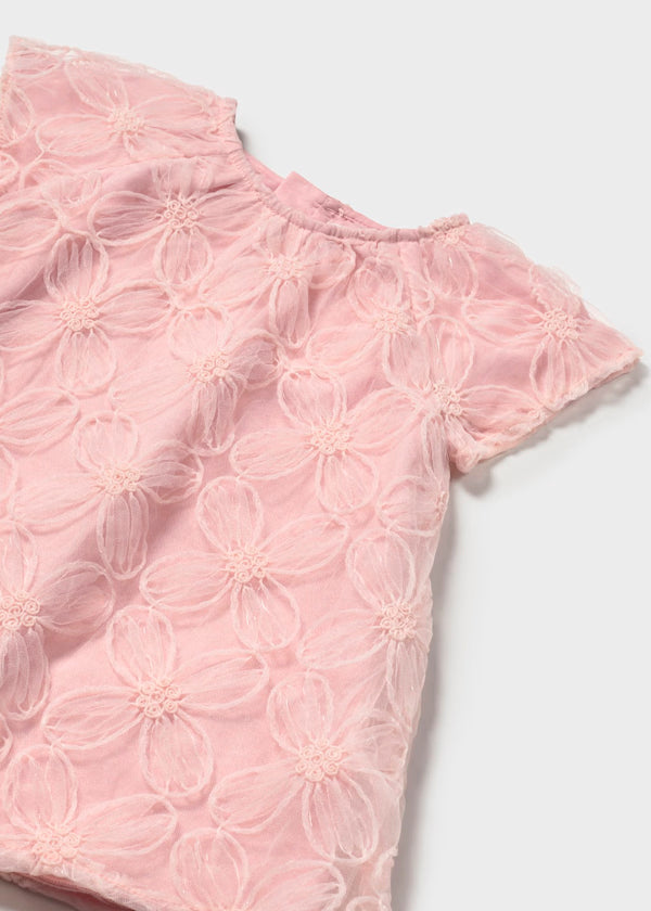 Vestido print 3d rosa