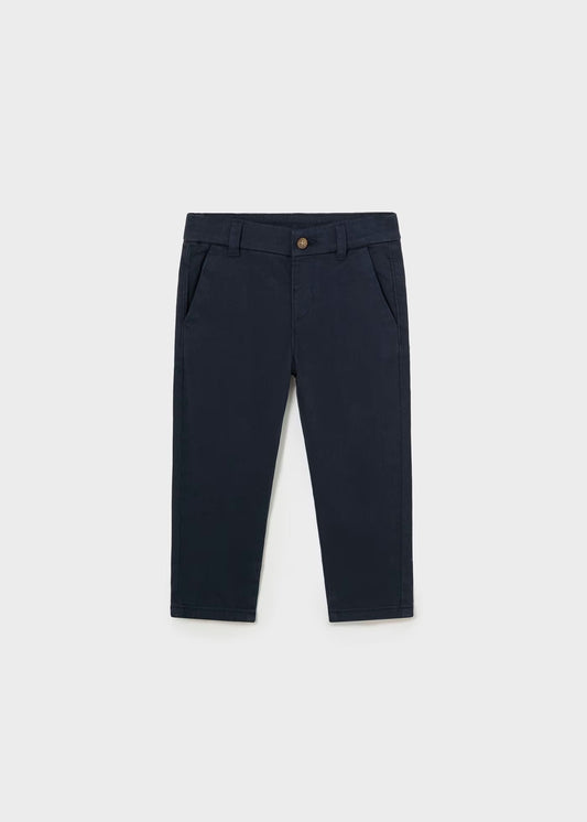 pantalón tipo chino, color marino, mayoral para bebé
